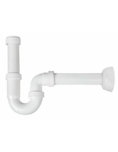 Sifon tip U pentru lavoar 1 1/4"x1 1/2", fara ventil, iesire Ø32-Ø40