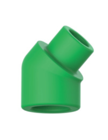 Cot 45° IE PP-R CT VERDE 20 mm