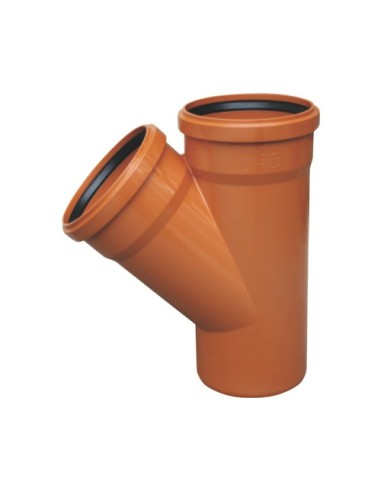 Ramificatie PVC KGEA egala 45gr, 125mm