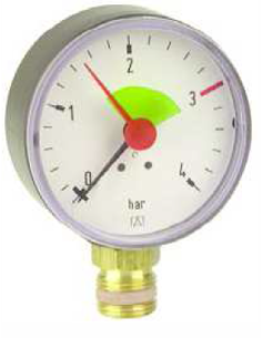 Termomanometru radial 4 bar...