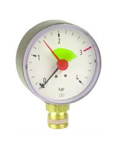 Termomanometru radial 4 bar -120°C