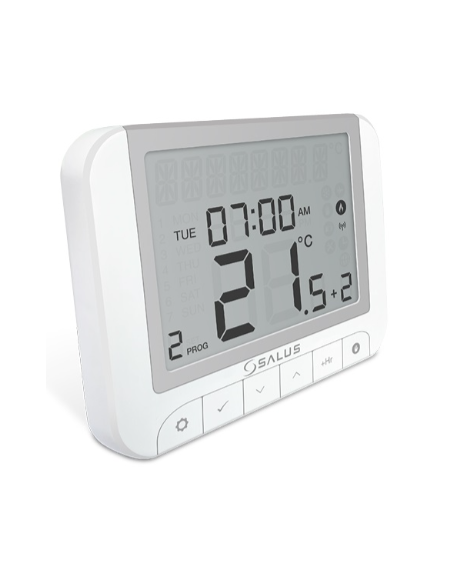 Termostat seria Quantum cu radio comanda, ecran extins cu functii avansate WQ610RF