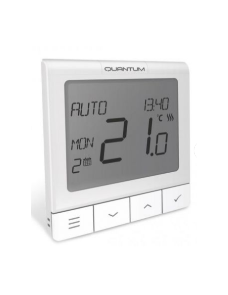 Termostat seria Quantum cu radio comanda, ecran extins cu functii avansate WQ610RF