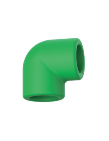 Cot 90° PP-R CT VERDE 50 mm