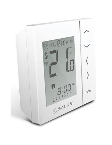 Termostat wireless cu baterii (alb)