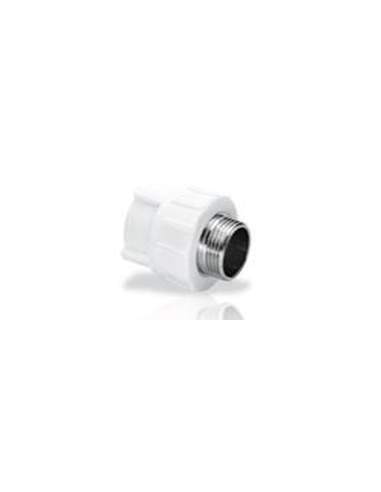 Piesa trecere FE PPR ALB 25x1/2"